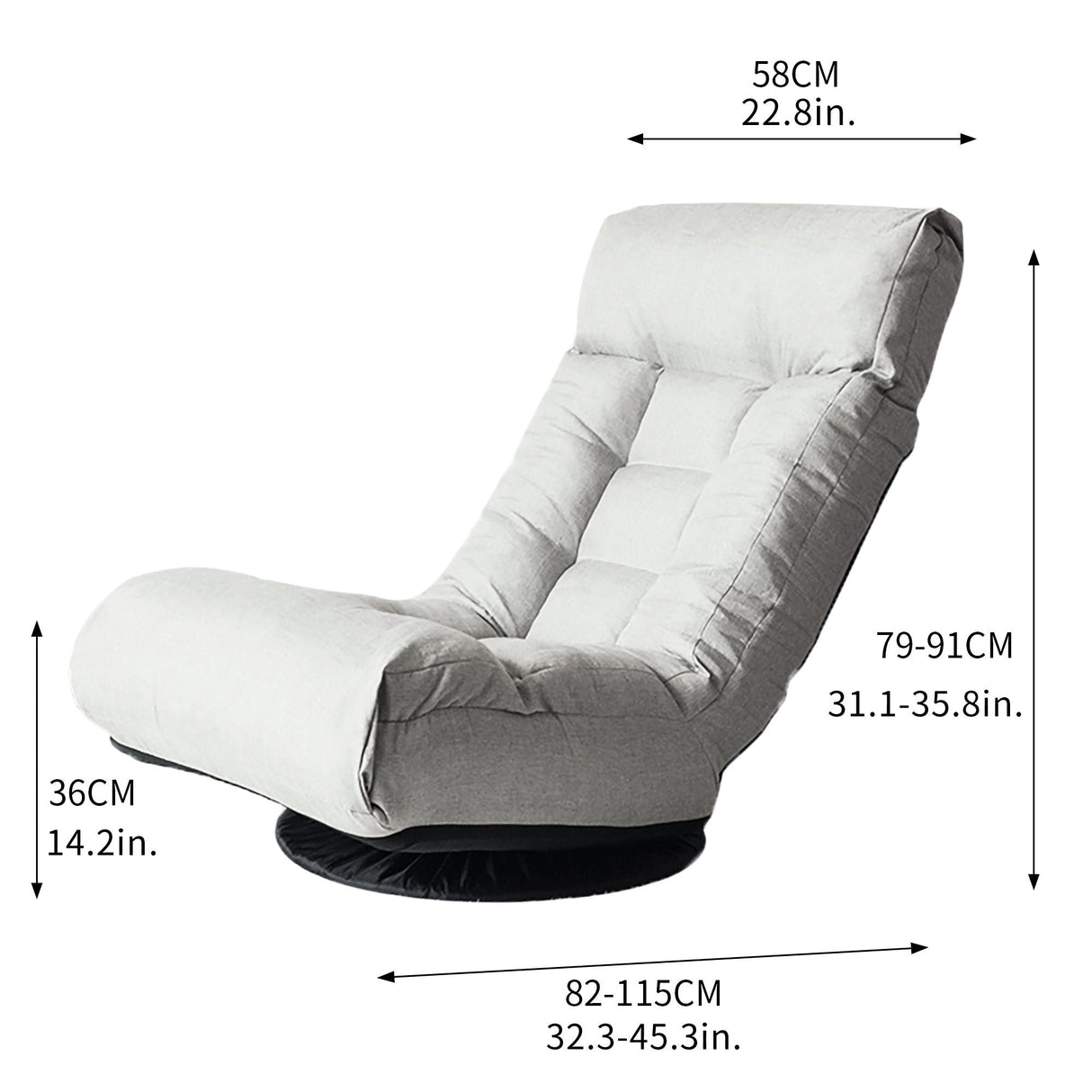 Reclining Chair - Gray by Couch.com