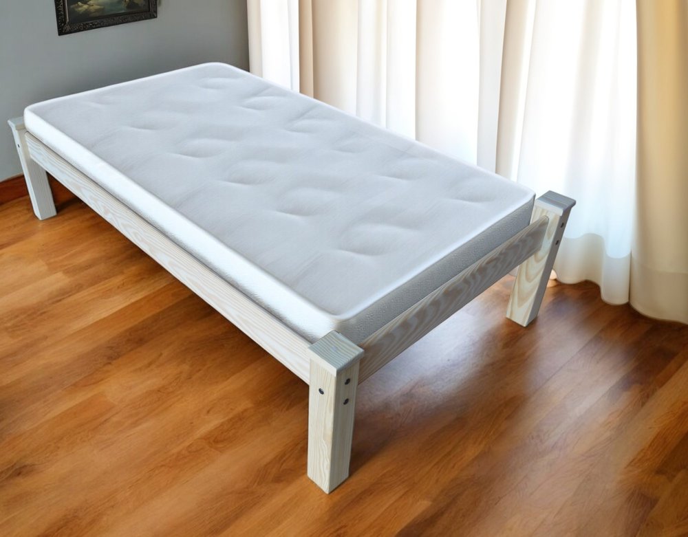 Natural Solid Wood Twin Bed Frame