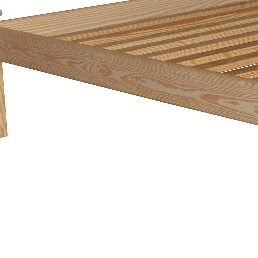 Natural Solid Wood Full Bed Frame