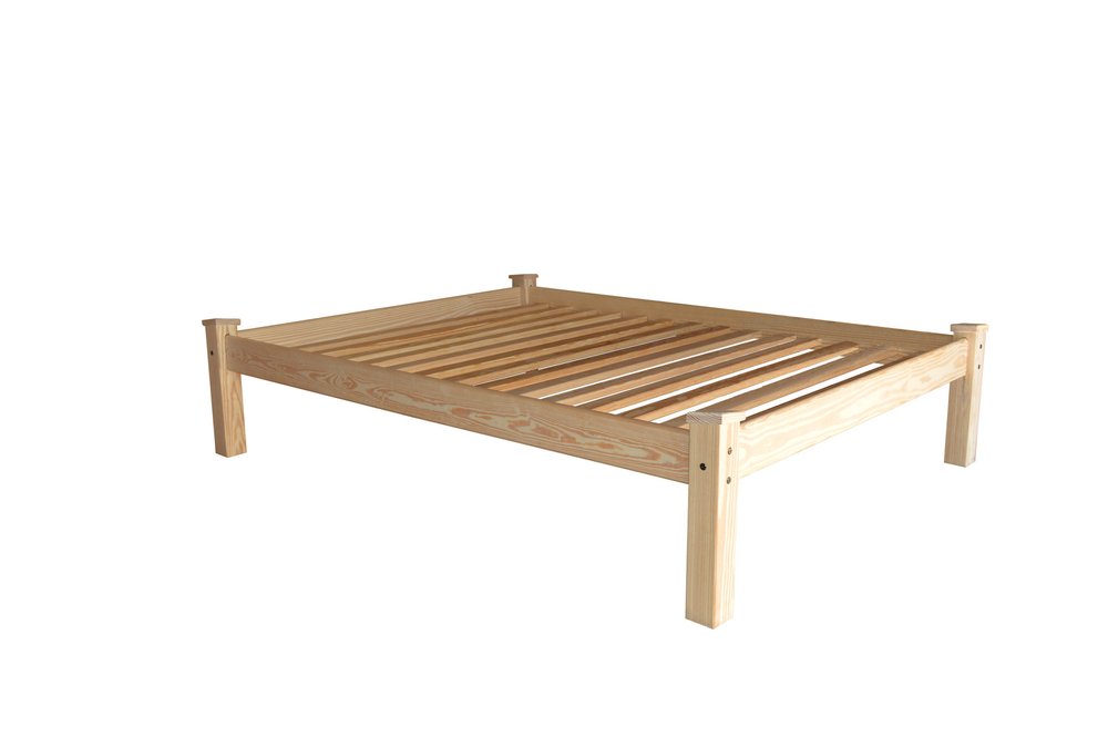 Natural Solid Wood Queen Bed Frame