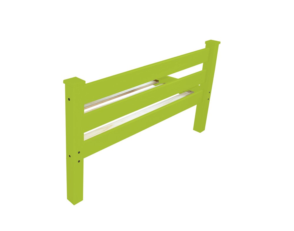 Lime Green Solid Wood Queen Bed Frame