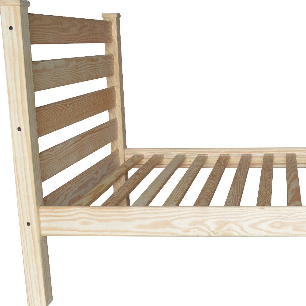 Natural Solid Wood Full Bed Frame