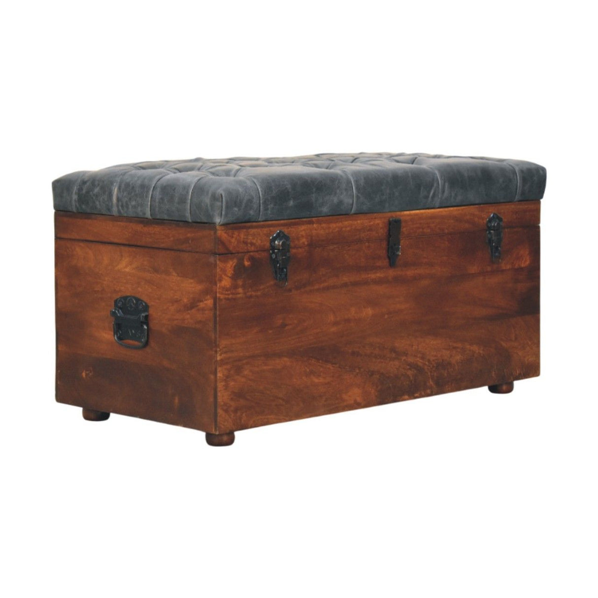 Buffalo - Artisan Furniture Leather Storage Trunk by Couch.com