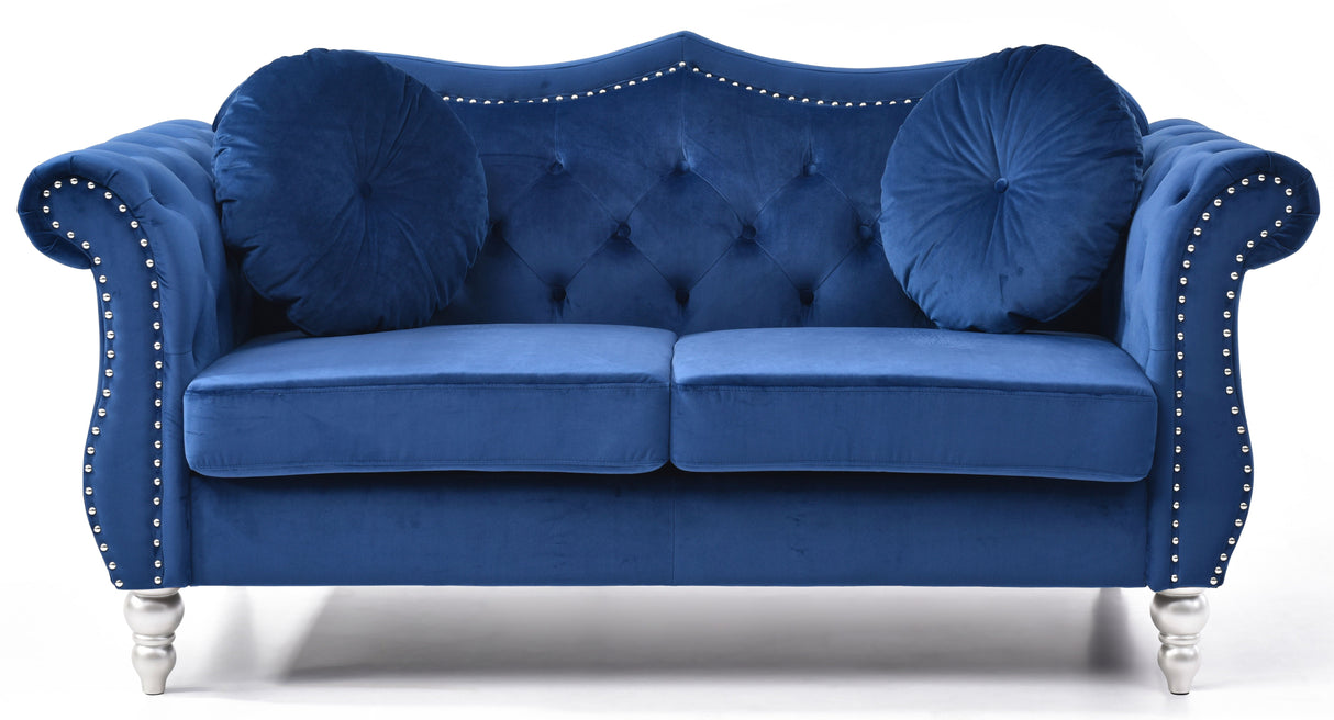 Stylish Flared Arm Loveseat by Couch.com