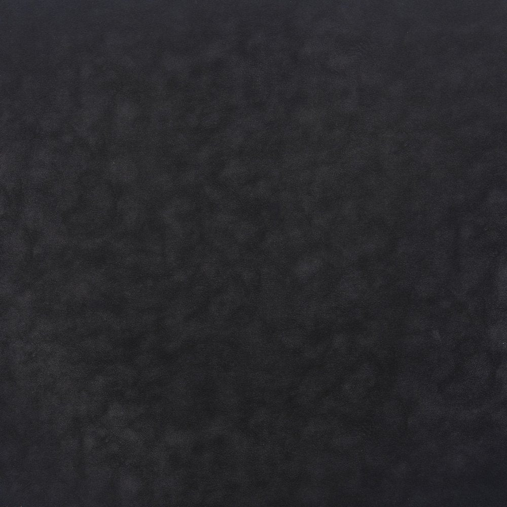 Set of Two 30" Black Faux Leather And Steel Low Back Bar Height Bar Chairs