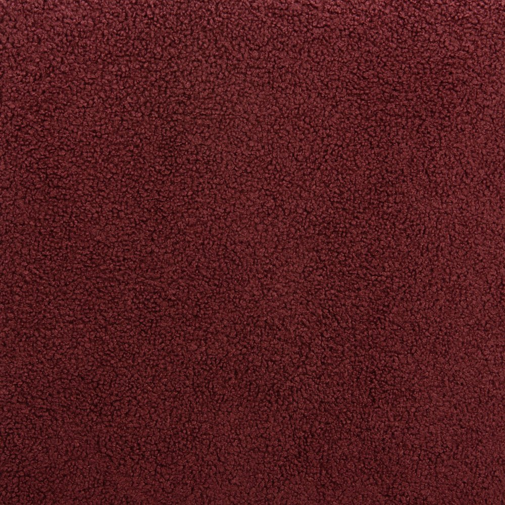 Set of Two 26" Red and Bronze Shearling and Steel Low Back Counter Height Bar Chairs