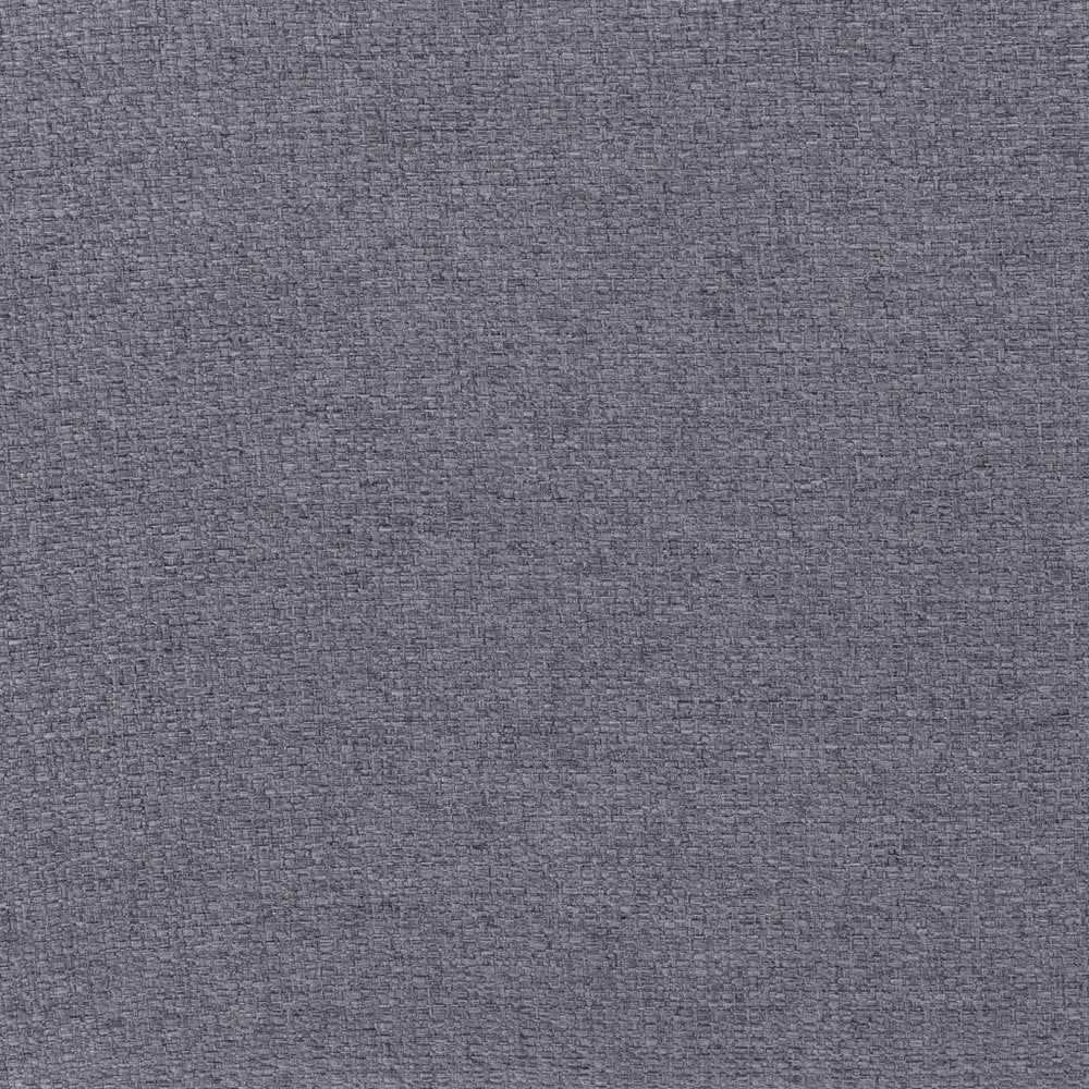 Set of Two 25" Gray And Black Fabric And Steel Counter Height Bar Chairs