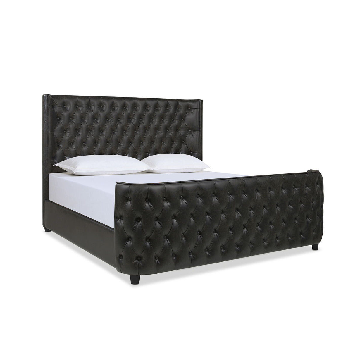 Brooklyn - Tufted Panel Bed Headboard And Footboard Set by Couch.com