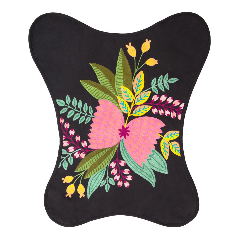 26" Black Tropical Butterfly Chair