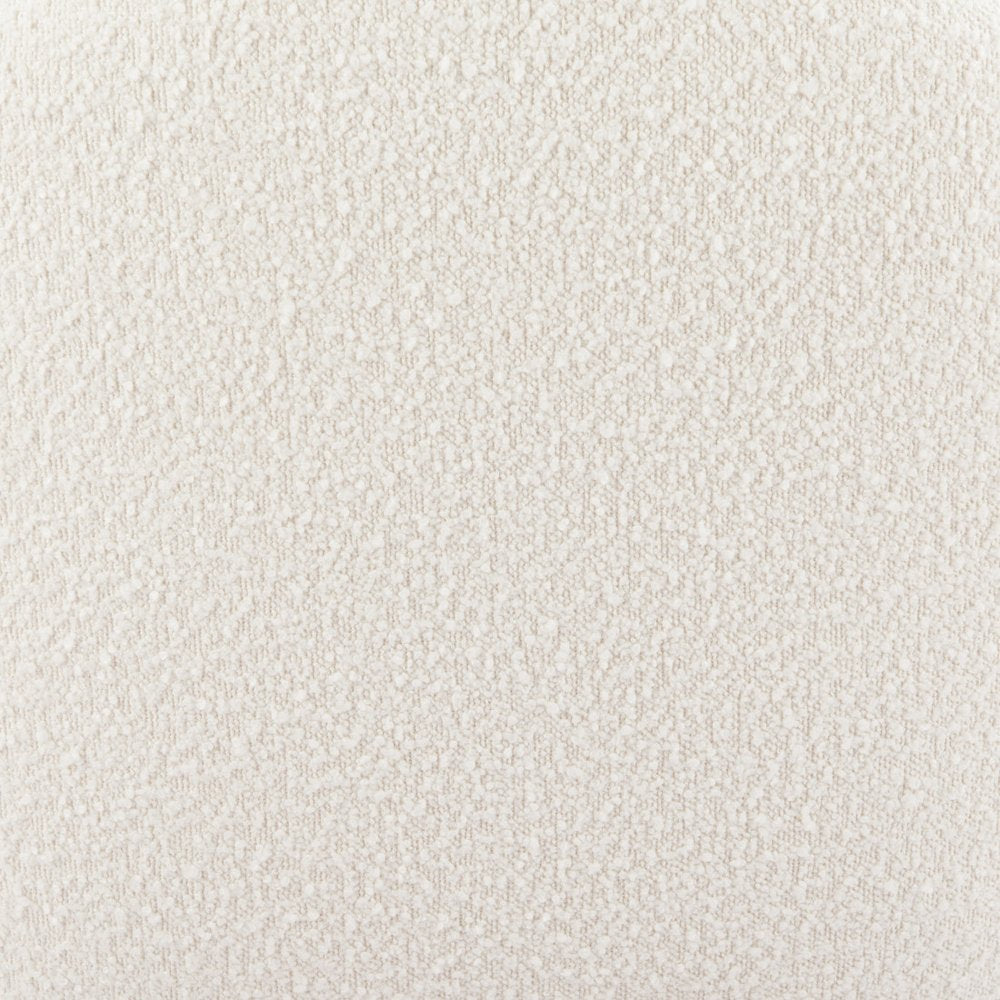 30" White Faux Shearling And Upholstered Arm Chair