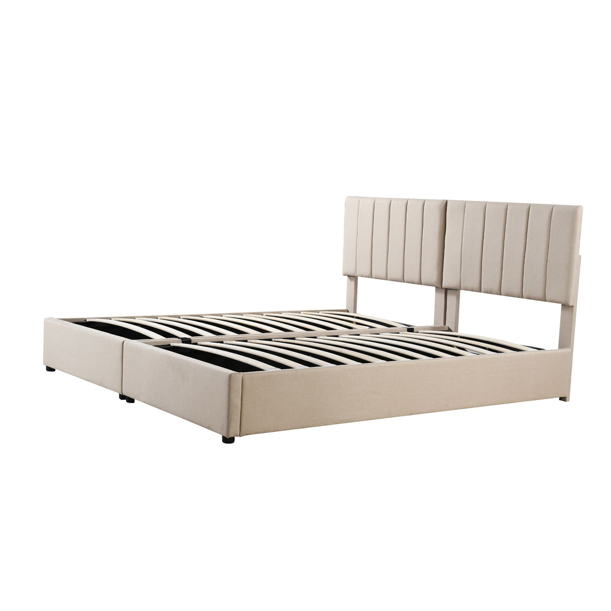 Upholstered Platform Bed With A Hydraulic Storage System by Couch.com