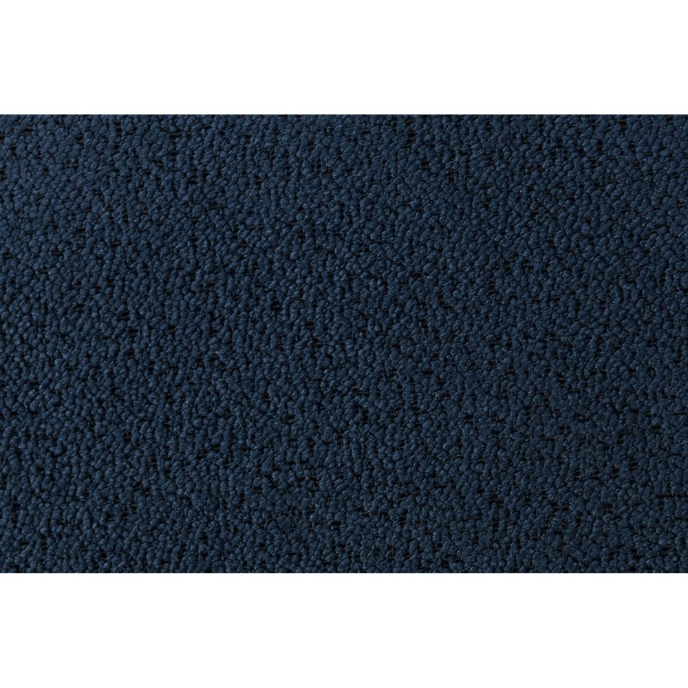 Navy Blue Tufted Upholstered Lighted King Bed Frame