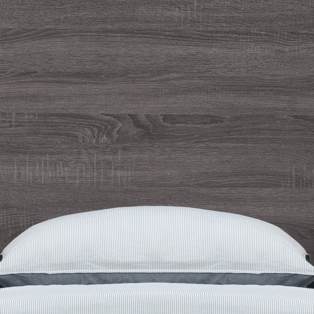 Black and Gray Wood Twin Bed Frame