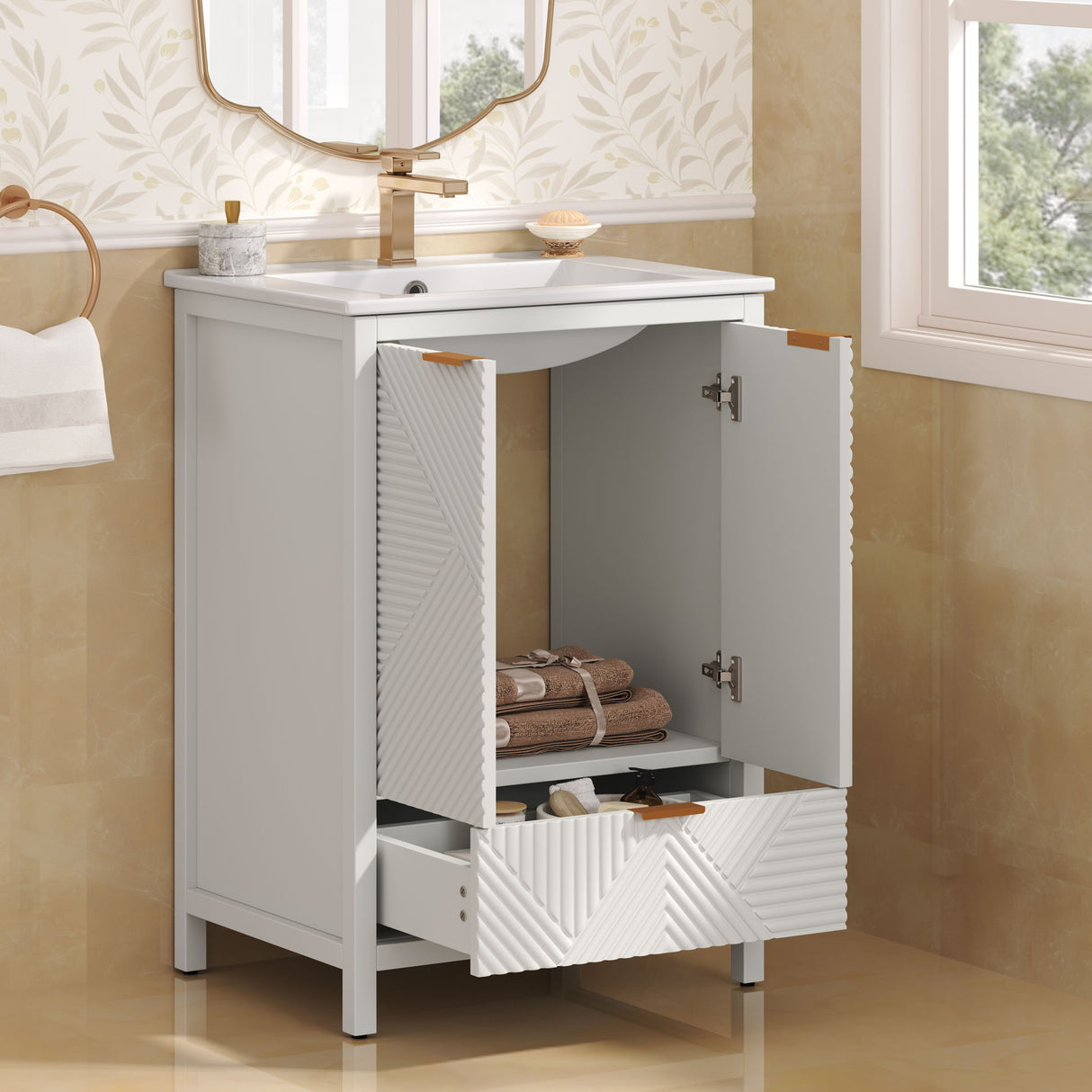 Modern Bathroom Vanity With Sink Combo