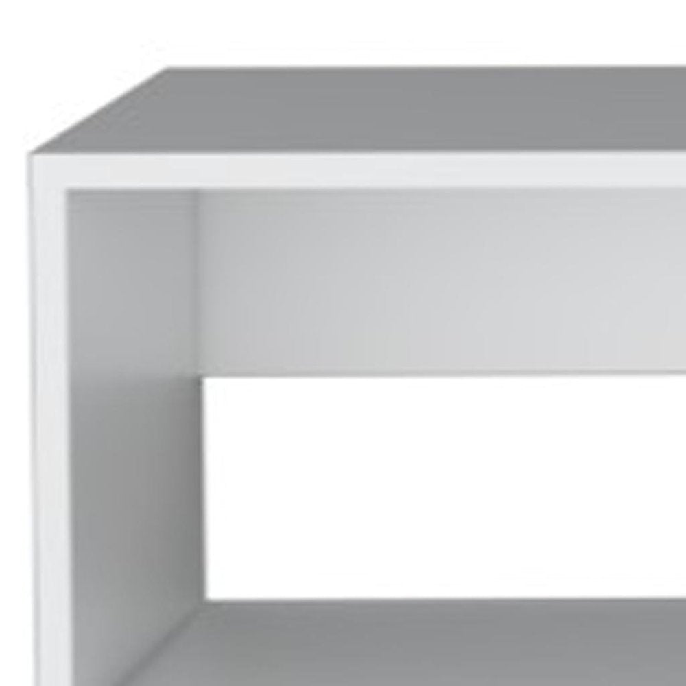 59" White Floating Mount TV Stand