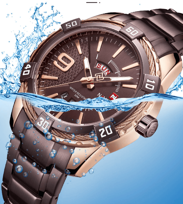 Men's Luxury Stainless steal Waterproof Watch With Day And Date Display Unique Design Perfect Gift In Modern Metal Men Wrist Watch Design