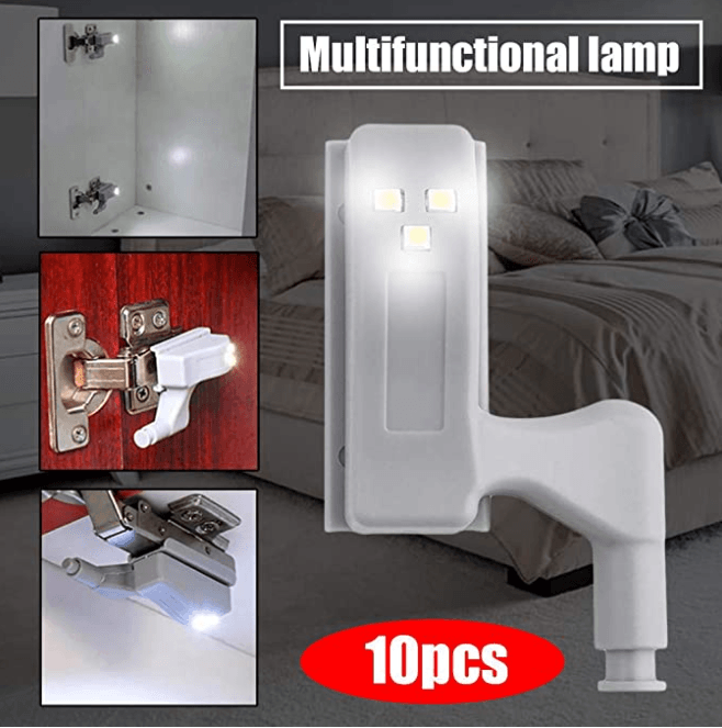 LED Inner Hinge lamp Under Cabinet Light Universal Wardrobe Light Sensor Led For Cupboard Closet Kitchen Bedroom Decor Lamp