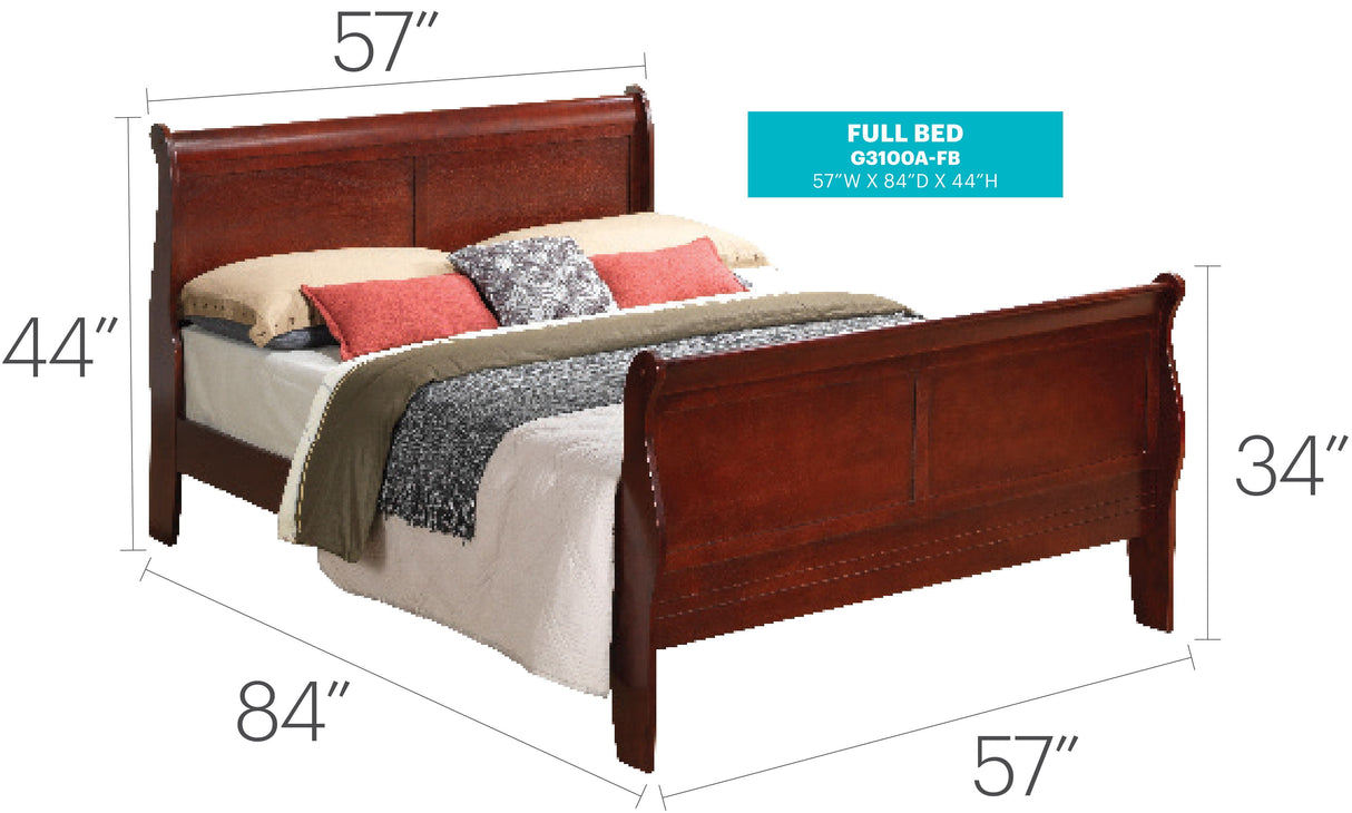 Panel Sleigh Bed by Couch.com