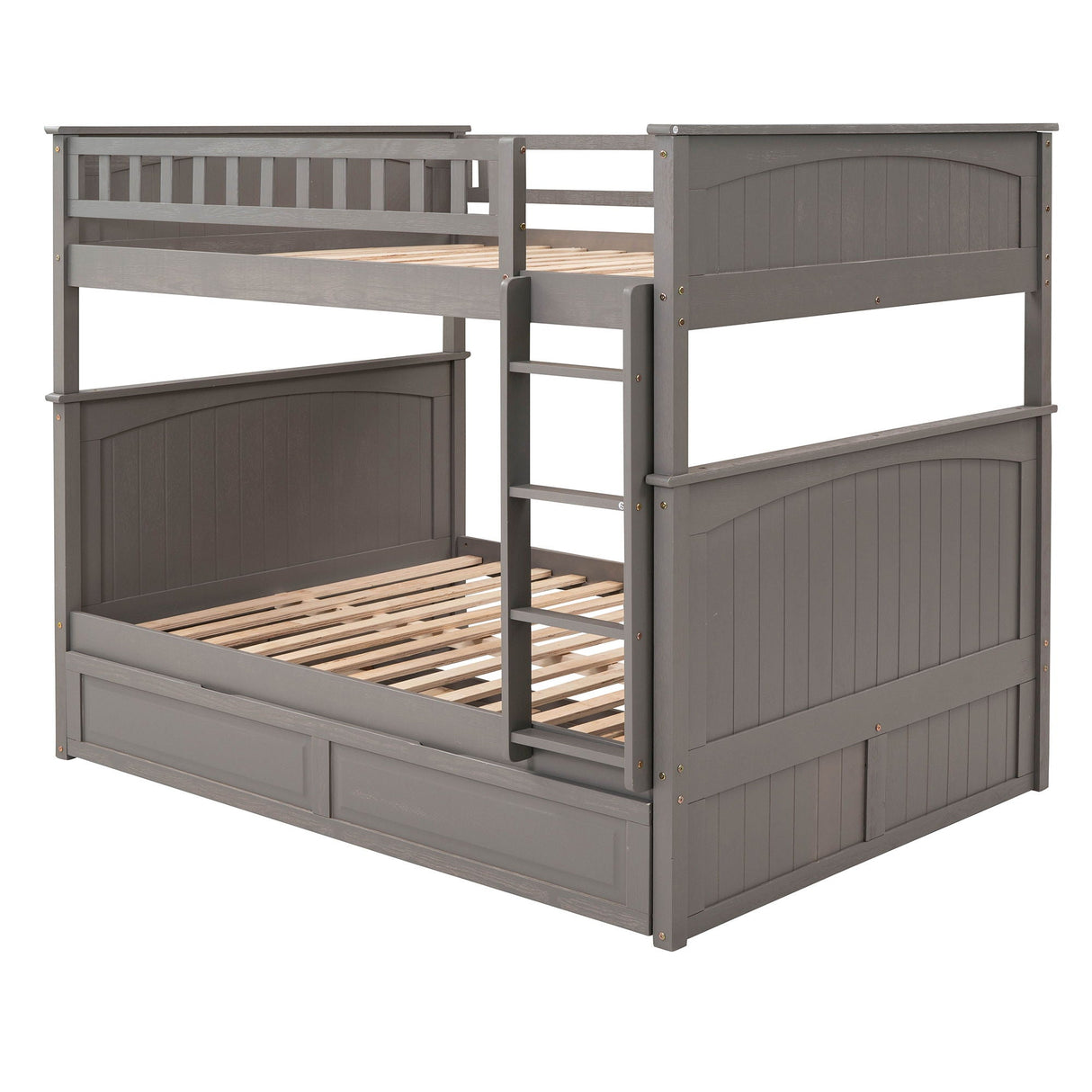 Bunk Bed With Twin Size Trundle, Guardrails by Couch.com