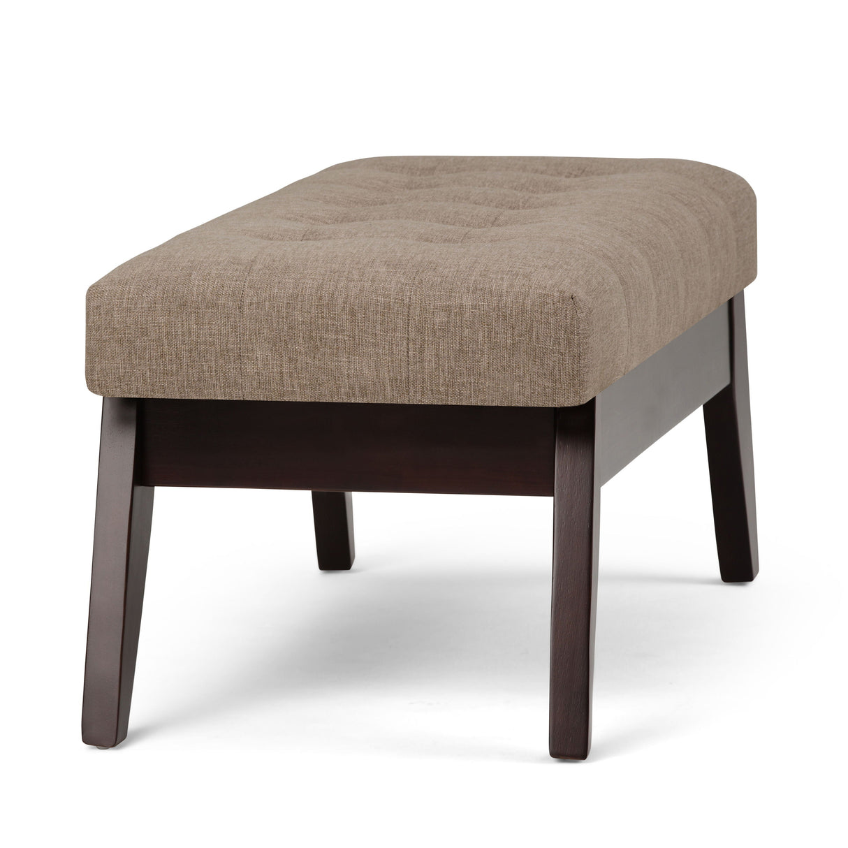 Draper - Upholstered Mid Century Tufted Ottoman Bench by Couch.com