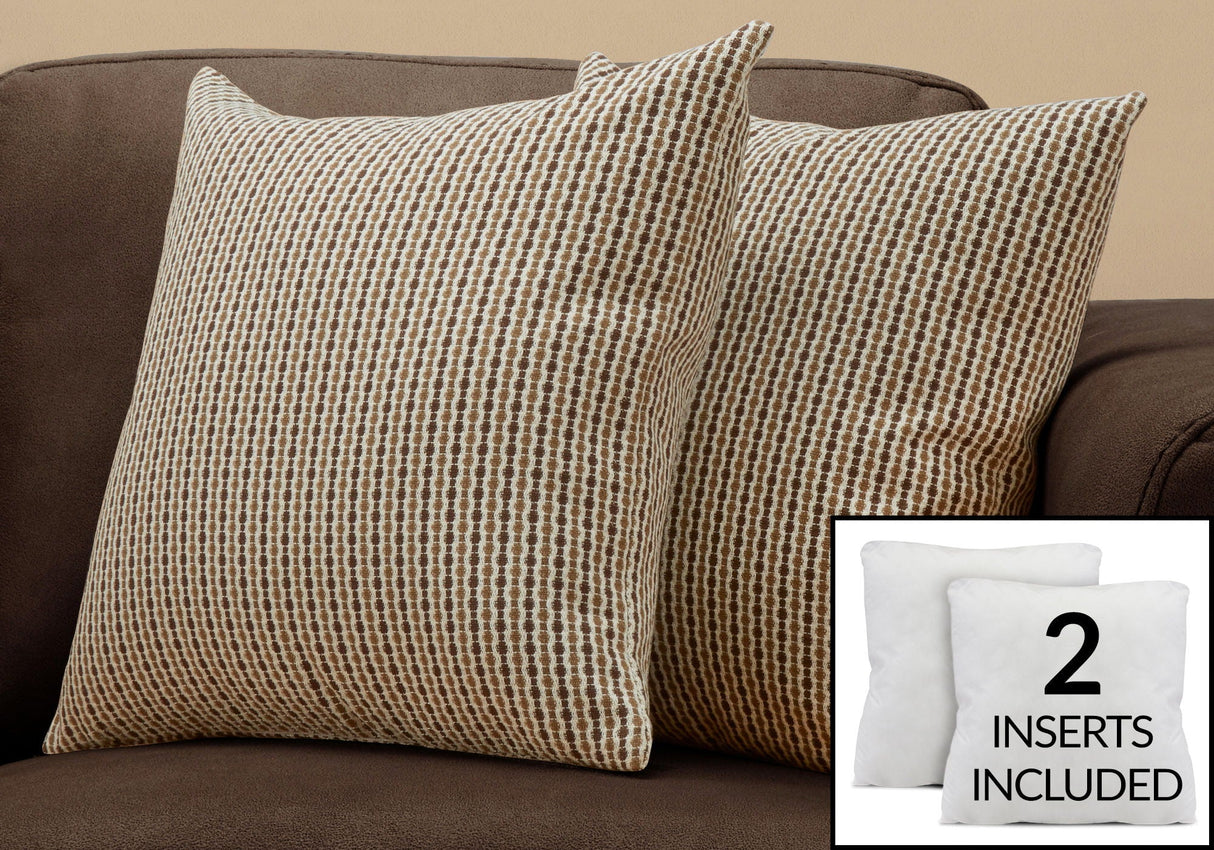 Pillows, Square, Insert Included, Decorative Throw, Hypoallergenic by Couch.com
