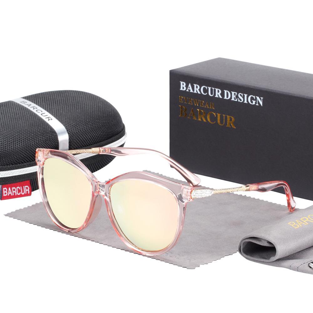 Stevvex Polarized Cat Eye Sunglasses Women Gradient Round Sun glasses for Women oculos lunette de soleil femme