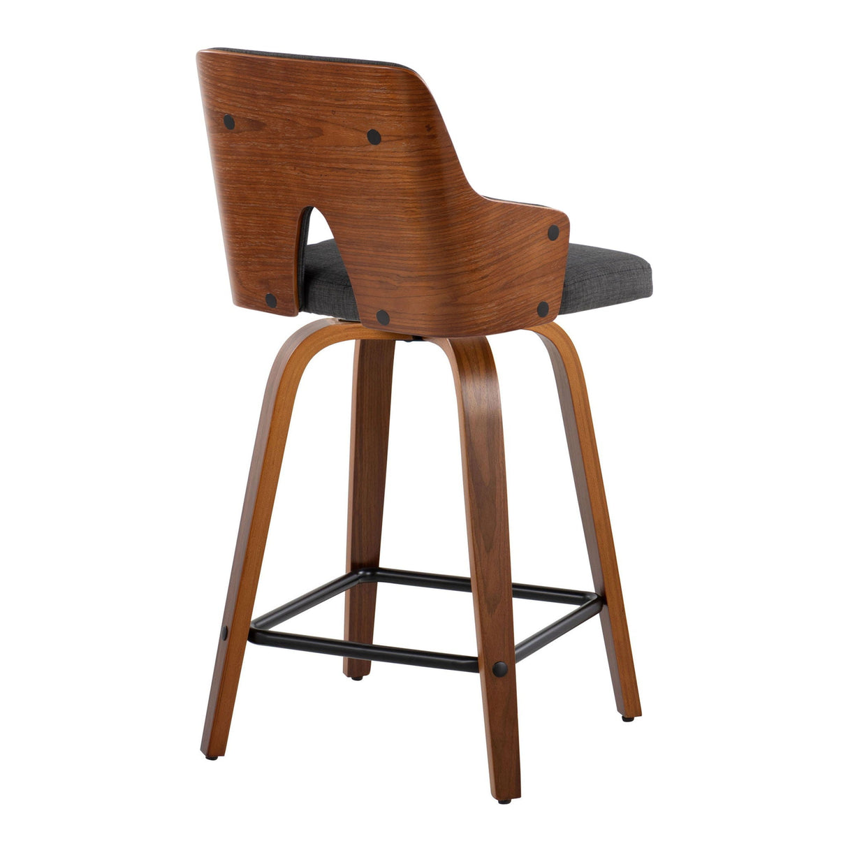 Stella - Mid Century Modern Fixed Height Counter Stool With Swivel (Set of 2) by Couch.com