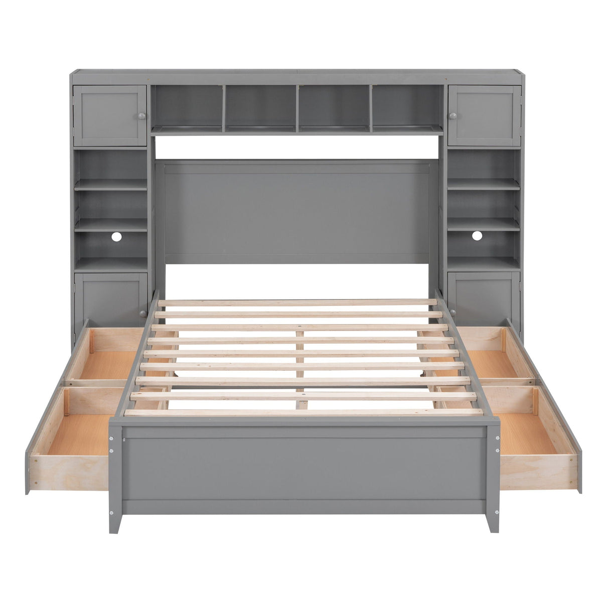 Bed With All In One Cabinet And Shelf by Couch.com