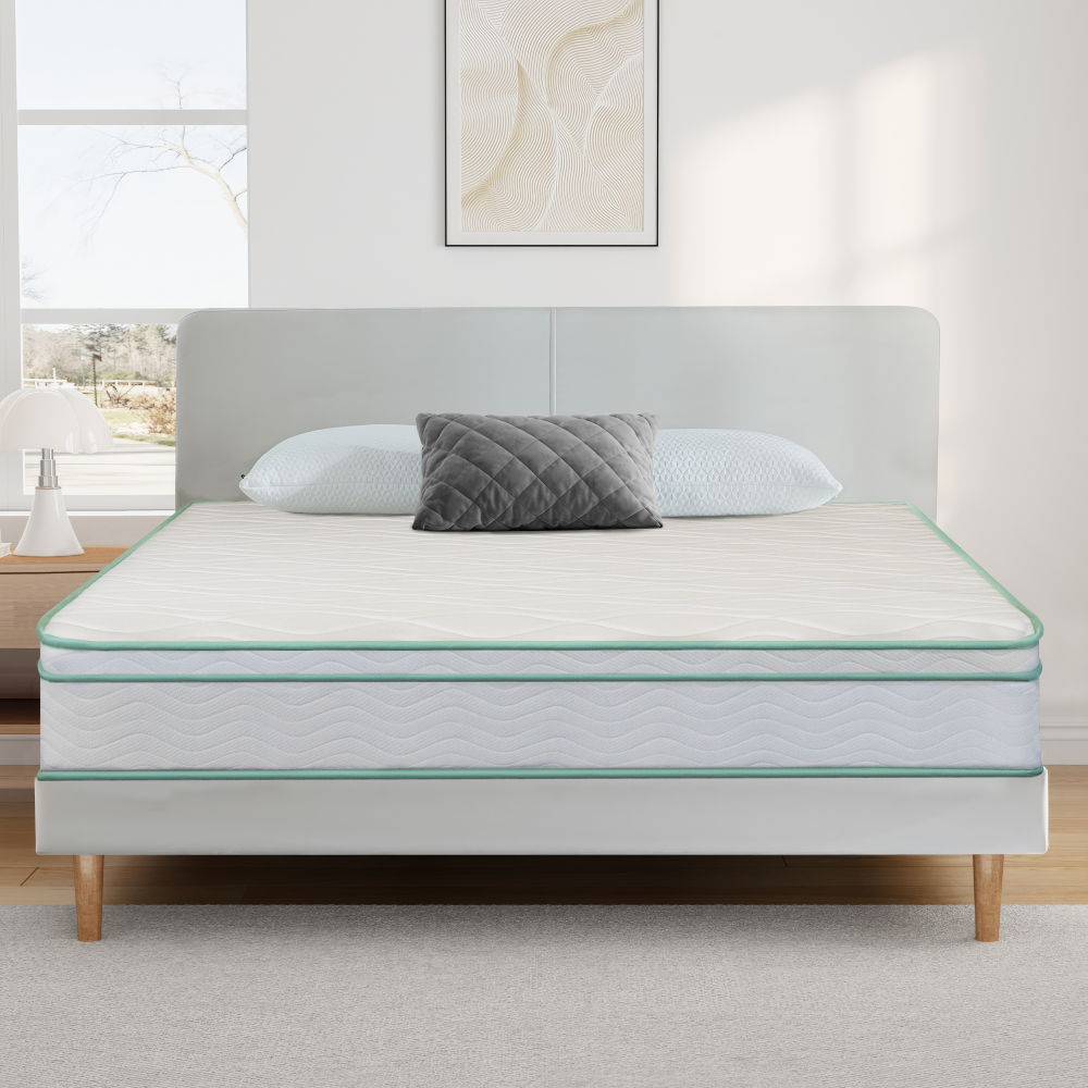 8" Medium Cool Gel Memory Foam Innerspring Hybrid Mattress by Couch.com