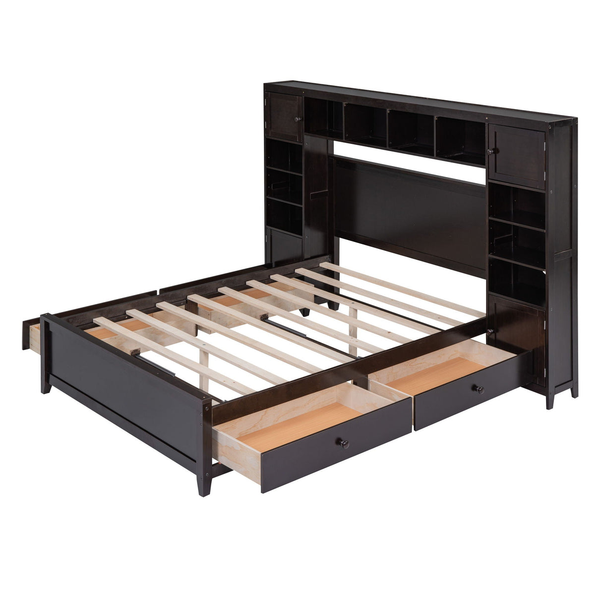 Bed With All In One Cabinet And Shelf by Couch.com