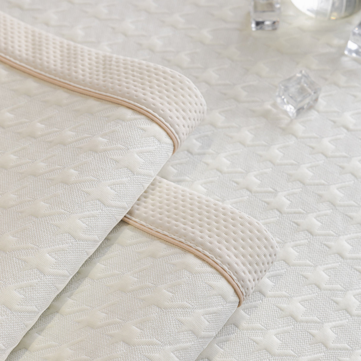 Houndstooth Ice Silk Breathable Sofa Cover, Modern Non-Slip Summer Couch Protector