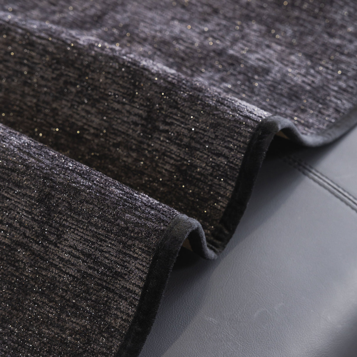 Chenille Couch Cover with Scalloped Edge, Non-Slip Modular Slipcover Sectional