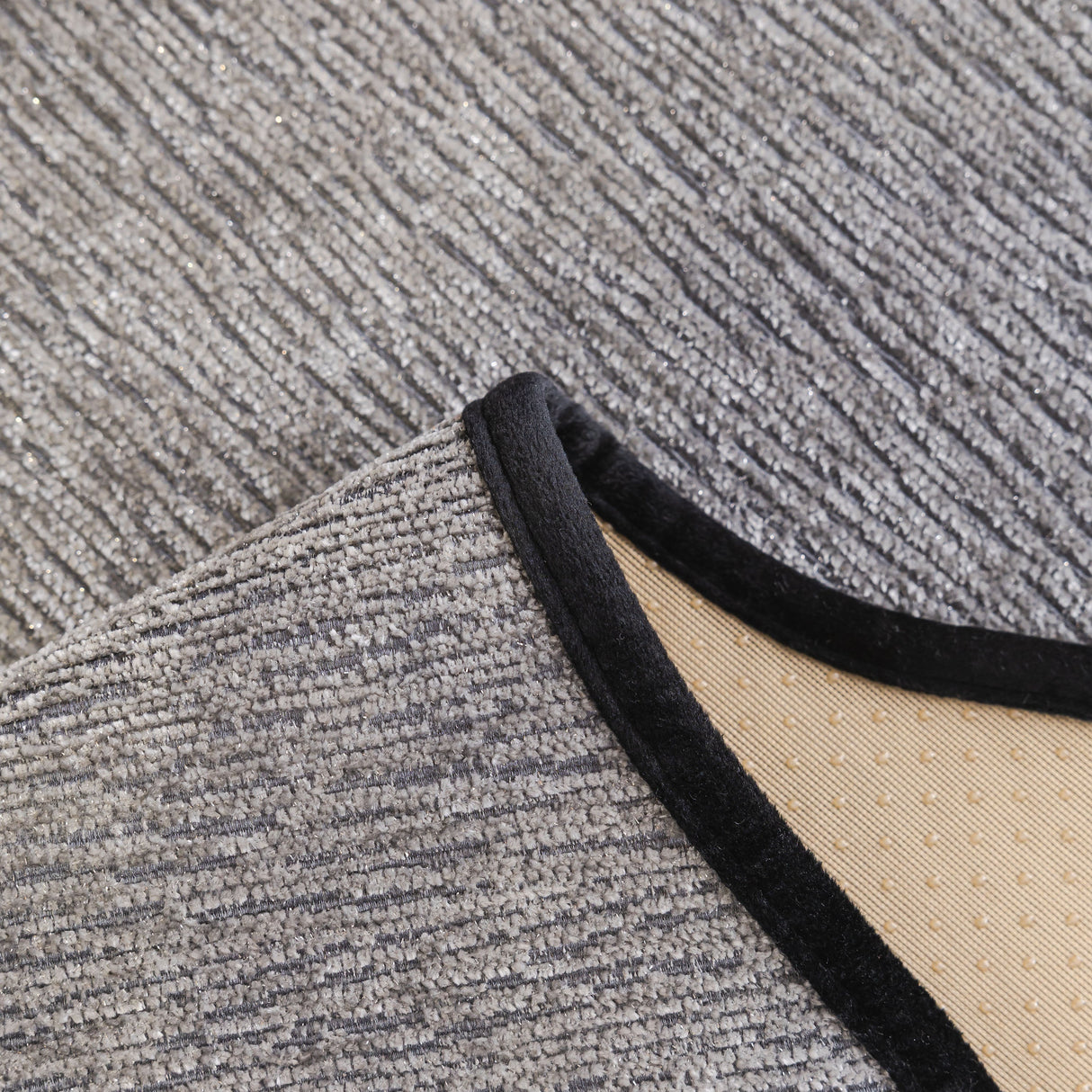 Chenille Couch Cover with Scalloped Edge, Non-Slip Modular Slipcover Sectional