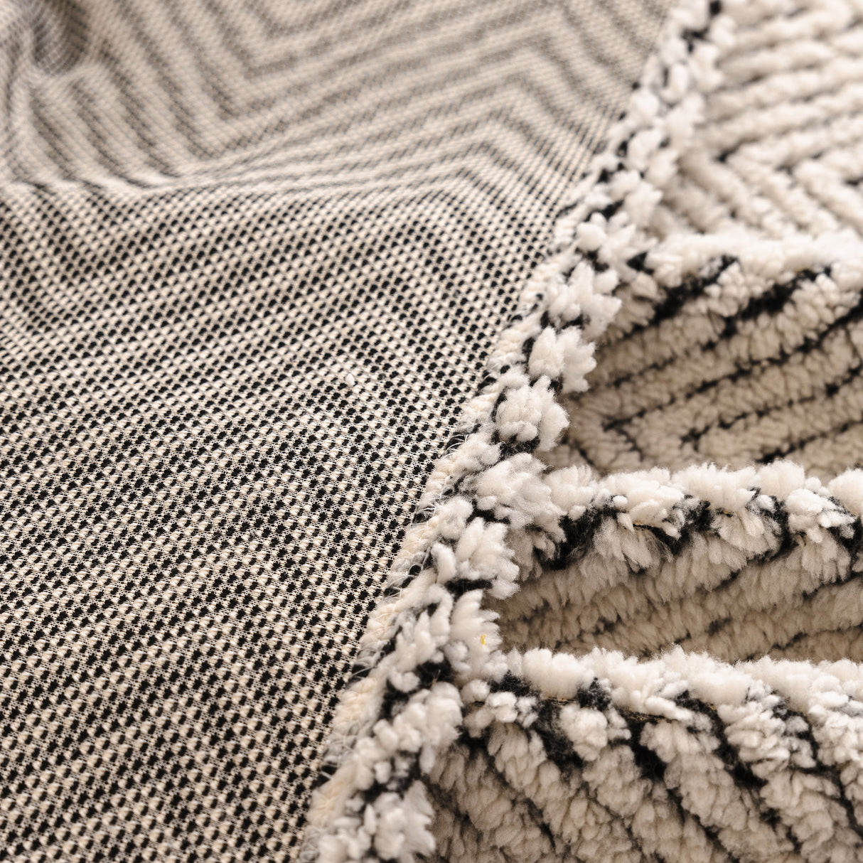 Thick Plush Sofa Cover Throw for Couch, 3D Textured Herringbone Washable Slipcover