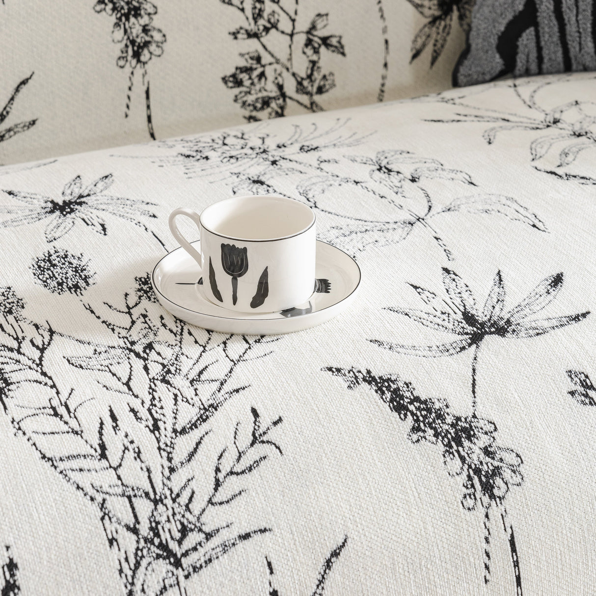 Chenille Giverny Couch Cover, Cozy Blankets for Sofa and Couch, Slip Covers for Couch Sectional