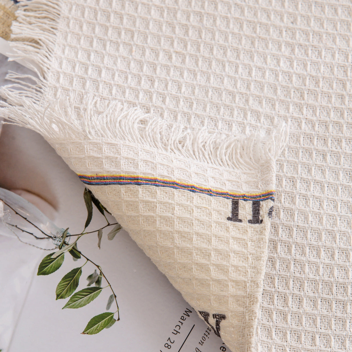 Chenille Sofa Cover Throw, Smile Couch Cover Blanket Throws for Couches, Soft Sofa Towel