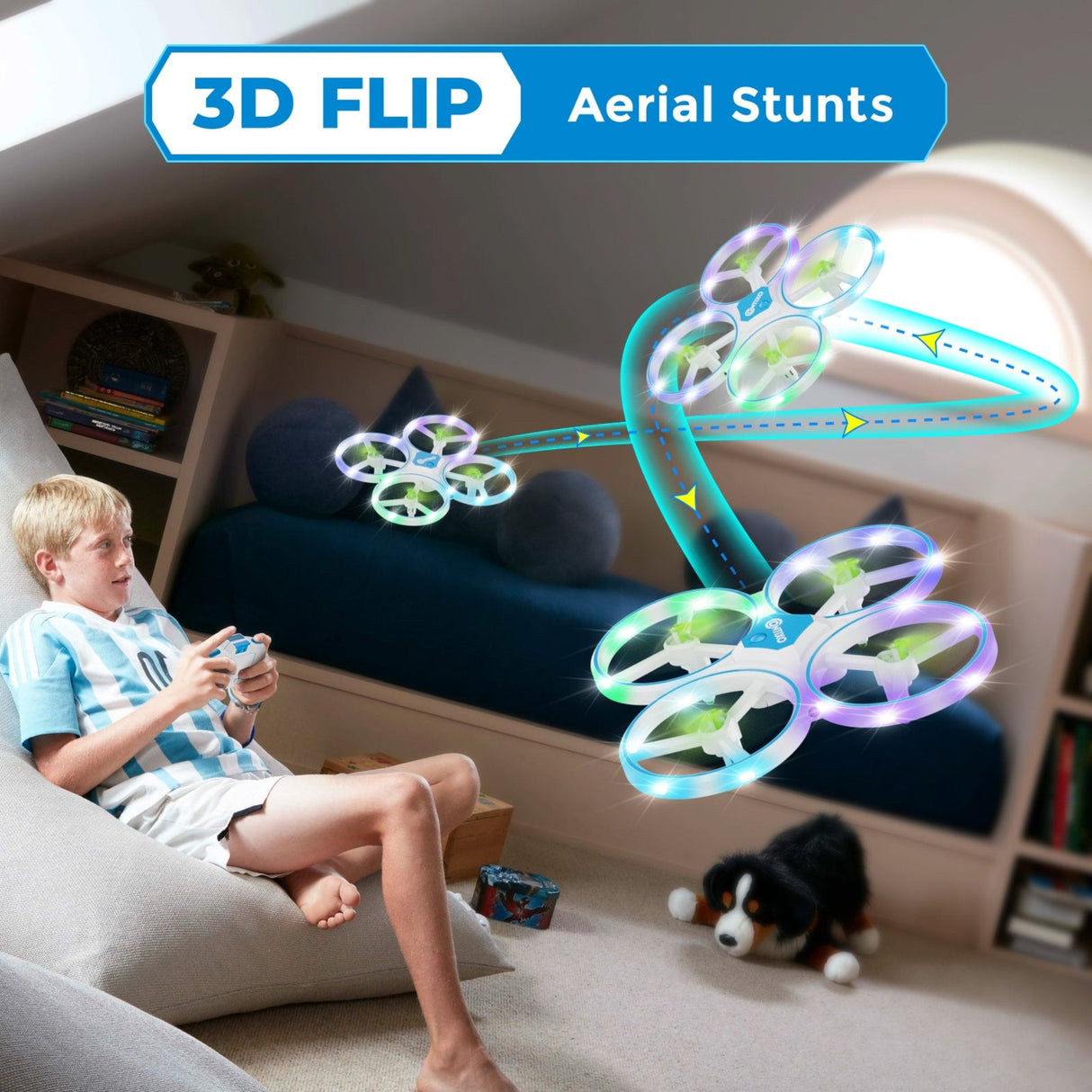 Contixo TD1 Dragonfly Drone With LED Light Effects