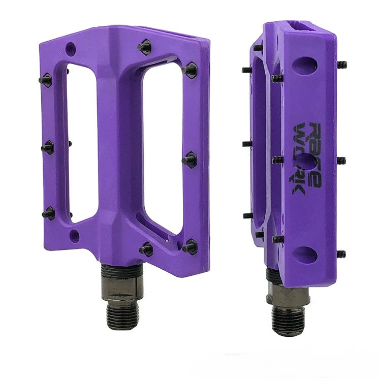 Ultralight Flat Pedals Nylon Bicycle Pedal Mountain Bike Platform Pedals 3 Sealed Bearings Cycling Pedals For Bicycle Mountain Bike Pedals Pedals Bicycle Flat Pedals Bearing Lightweight Platform For Road Mountain Bike