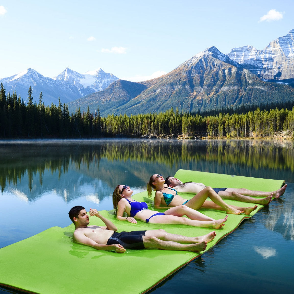 12 ™ x 6 ™ 3 Layer Floating Water Pad-Green