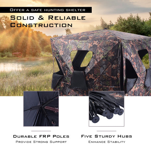 Ground Hunting Blind Portable Deer Pop Up Camo Hunter