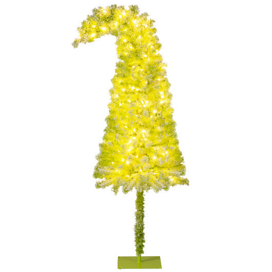 5/6/7 FT Whimsical Christmas Tree with Bendable Top and 216/290/366 Branch-6 FT