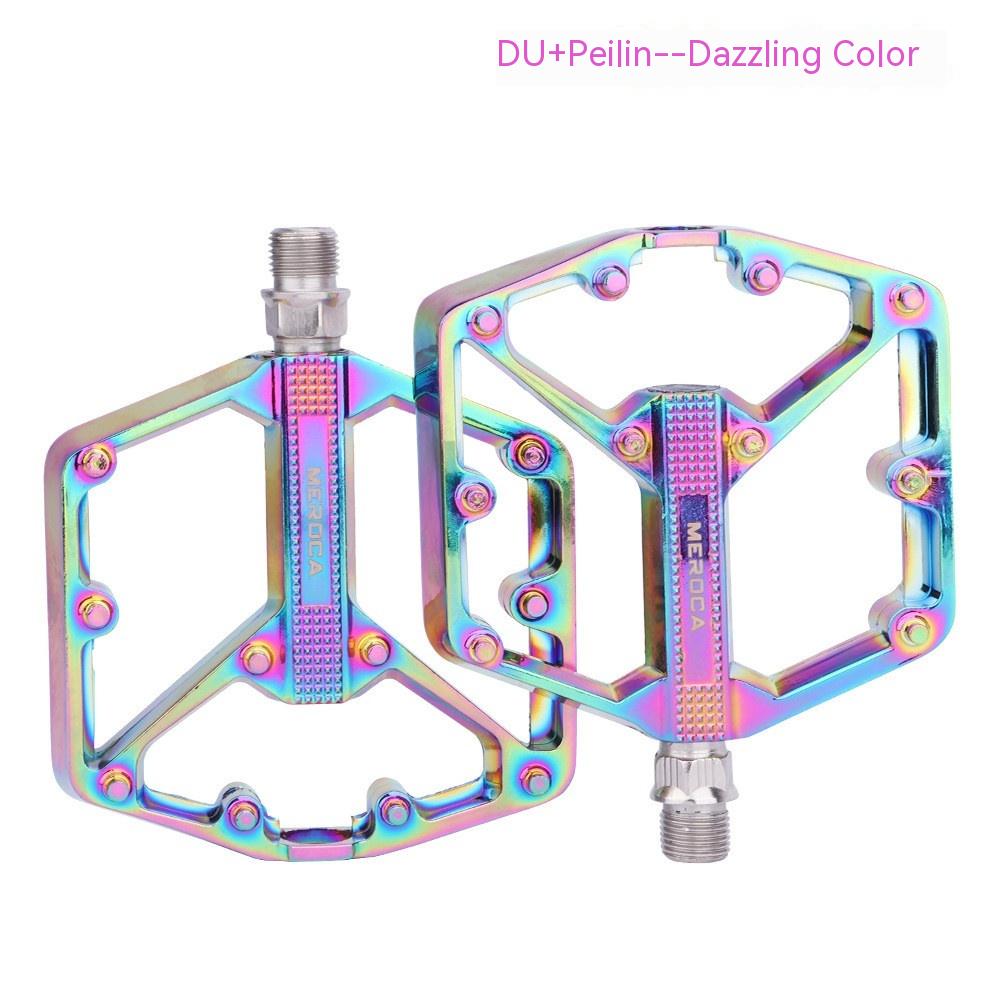 Bicycle Pedal Non-Slip Bike Pedals Aluminum Alloy Flat Platform Applicable Waterproof Cycling Accessories Bike Pedals Road Bicycle Pedals Cleats Set Clipless Pedals Compatible With Road Bikes