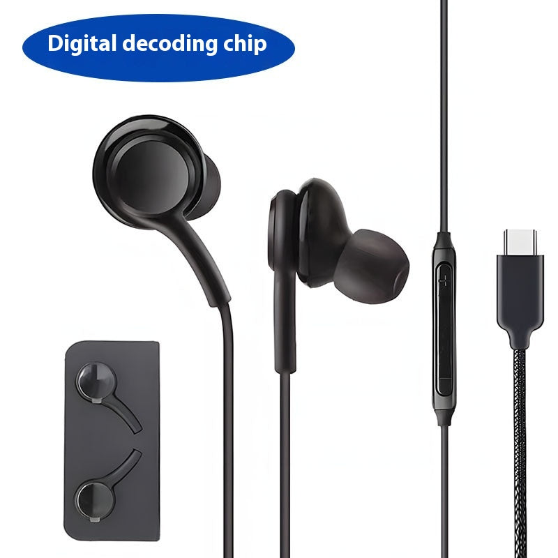 Headphone Earphone For Smart Phones with Stereo In-Ear Headset Wire Earphones