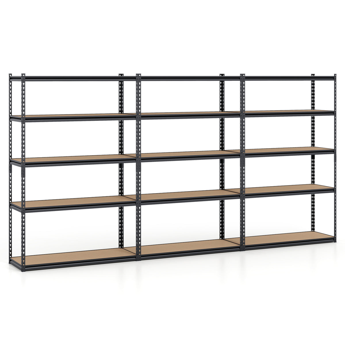 5-Tier Garage Shelving Unit for Warehouse and Basement-Set of 3