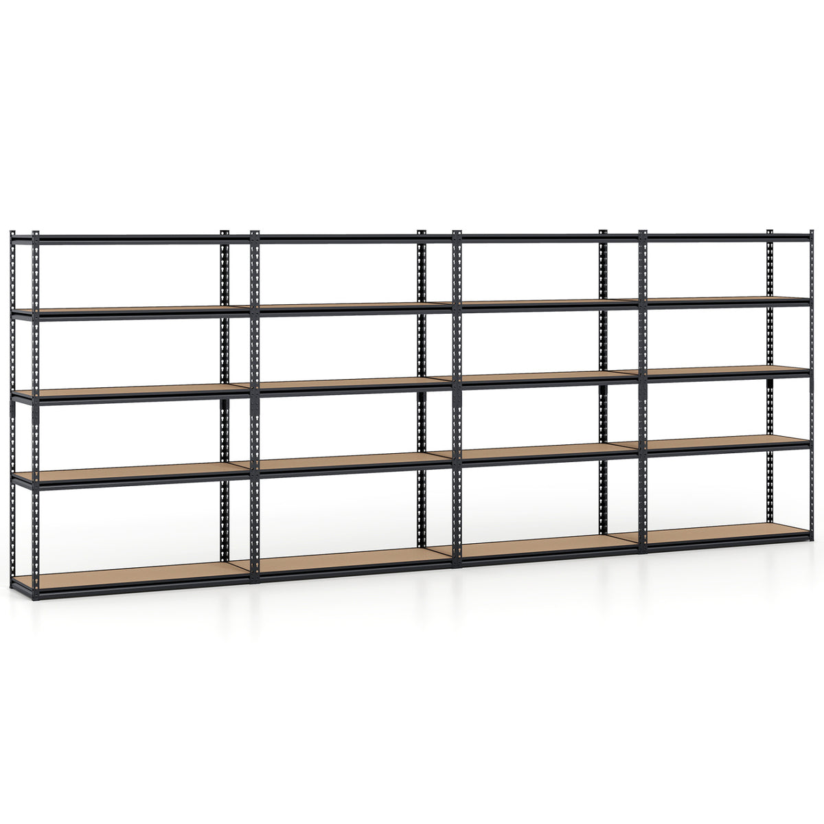 5-Tier Garage Shelving Unit for Warehouse and Basement-Set of 4