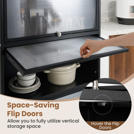 25 Inch Set of 2 Bar Stools with PE Rattan Backrest and Rubber Wood Frame-Brown