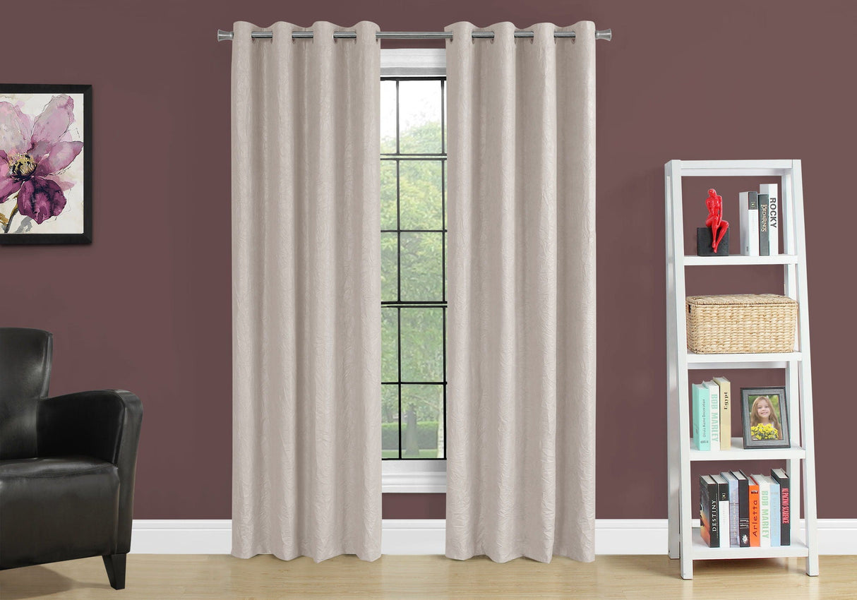 2 Pieces Set, Curtain Panel, Room Darkening, Grommet, Contemporary & Modern by Couch.com