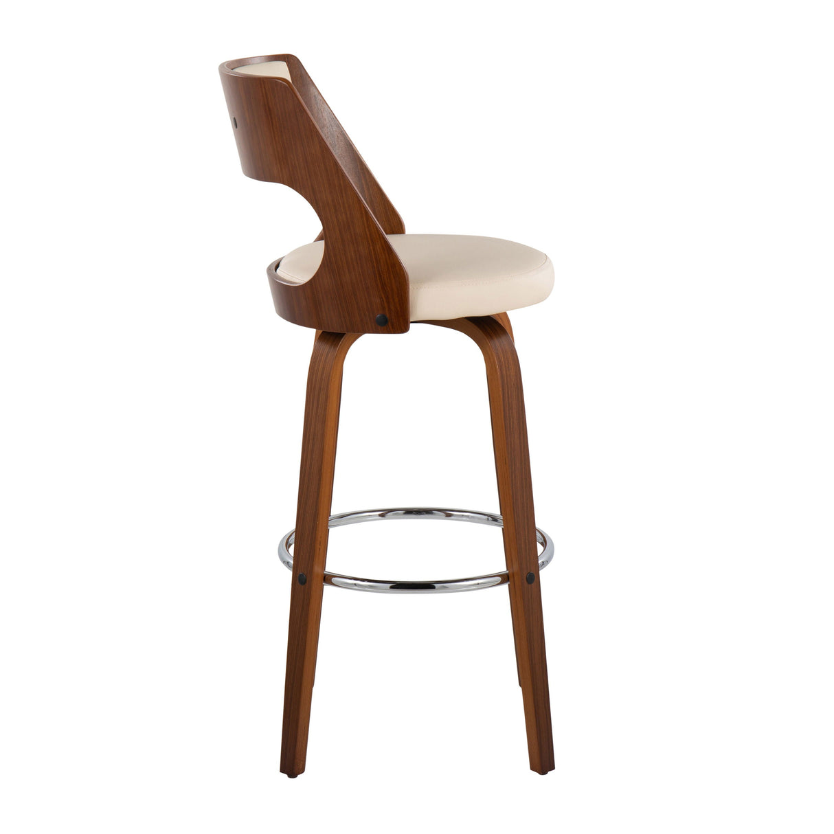 Cecina - Mid-Century Modern Barstool With Swivel (Set of 2) by Couch.com