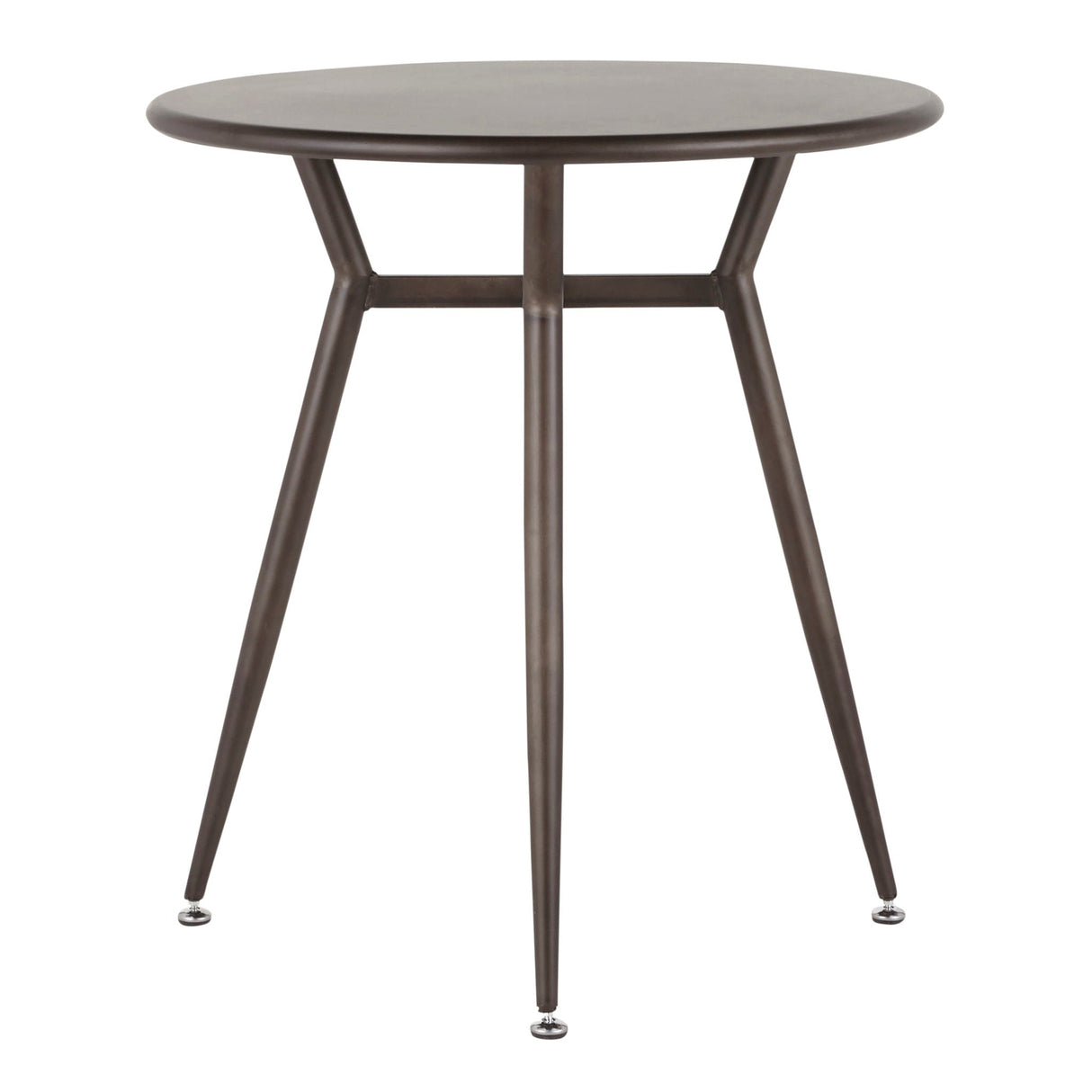 Clara - Industrial Round Dinette Table - Antique by Couch.com