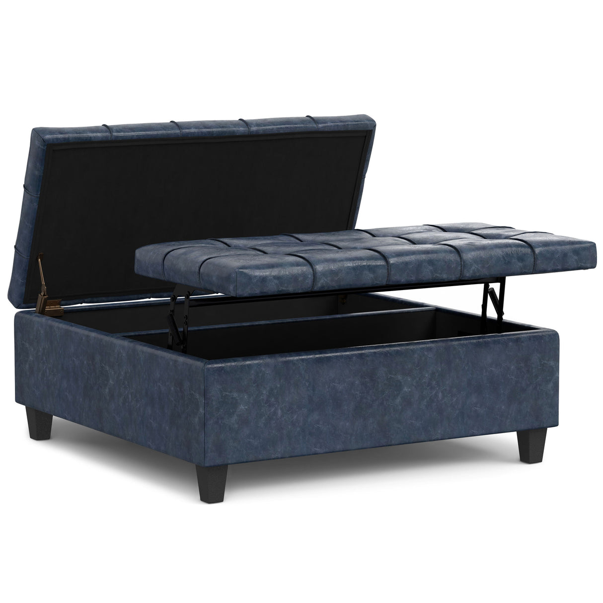 Harrison - Upholstered Coffee Table Storage Ottoman by Couch.com